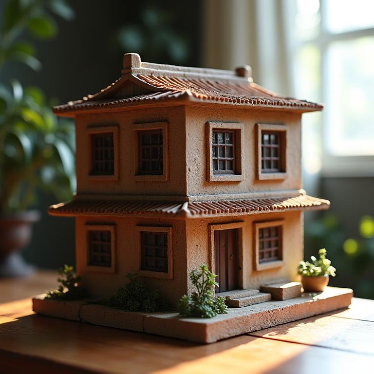 Handcrafted Heritage Building Miniature