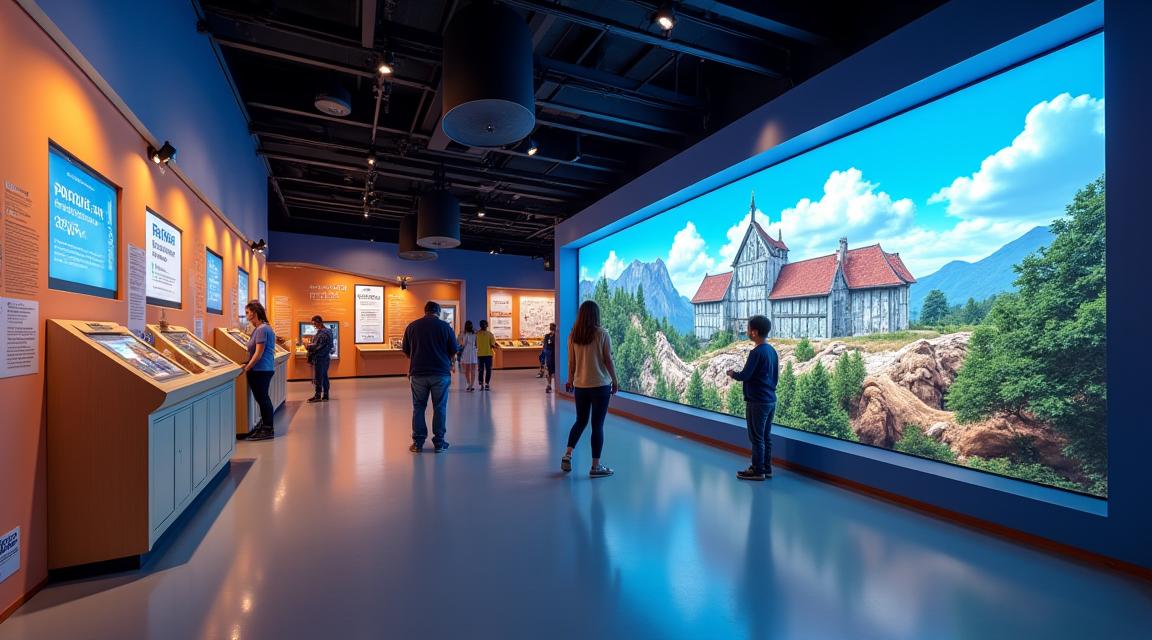 Interactive Museum Exhibit with Educational Models